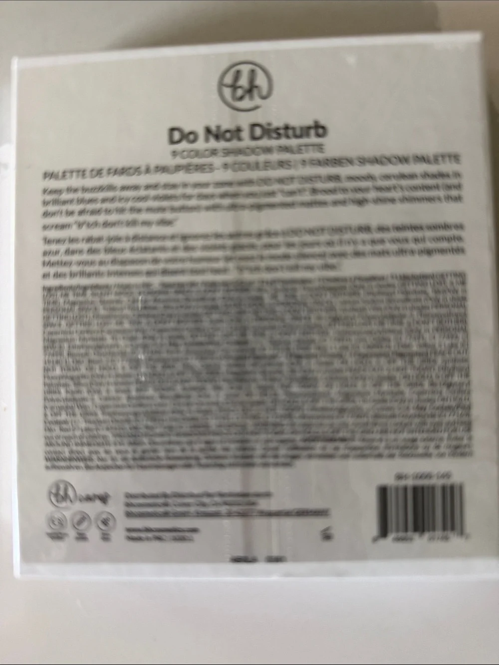 Do Not Disturb eyeshadow pallet